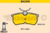 BARUM BA2208 Brake Pad Set, disc brake